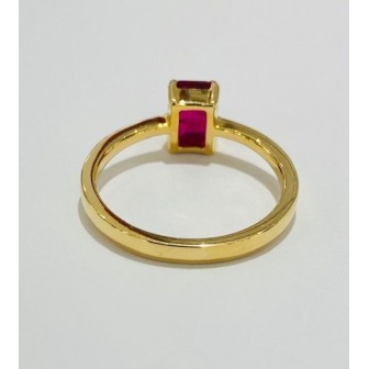 SORTIJA ORO 18KT CON RUBI