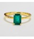 18KT GOLD RING WITH EMERALD