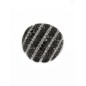 18 KTS WHITE GOLD RING WITH BLACK AND WHITE DIAMONDS