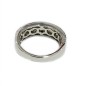 14 KTS WHITE GOLD RING WITH BLACK AND WHITE DIAMONDS