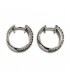 14 KTS WHITE GOLD EARRINGS WITH BLACK AND WHITE DIAMONDS