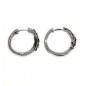 14 KTS WHITE GOLD EARRINGS WITH BLACK AND WHITE DIAMONDS