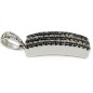 Colgante de Oro con Diamantes Negros y Blancos