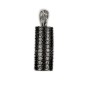 Colgante de Oro con Diamantes Negros y Blancos