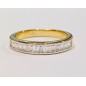 18 kts yellow gold ring with diamonds