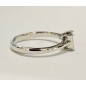 18 kts white gold ring with diamonds