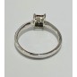 18 kts white gold ring with diamonds