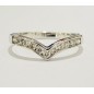 Sortija de diamantes en oro blanco