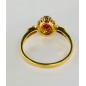 18 kts bicolor gold ring with ruby and diamonds 18 kts bicolor gold ring with ruby and diamonds