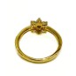 18 kts bicolor gold ring with diamonds