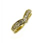 Sortija de oro amarillo de 18 kts con diamantes