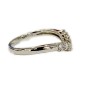 18 kts white gold ring with diamonds