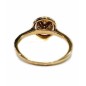 14 kts rose gold ring with diamonds