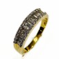 18 kts yellow gold ring with diamonds