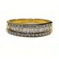 18 kts yellow gold ring with diamonds