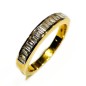18 kts yellow gold ring with diamonds