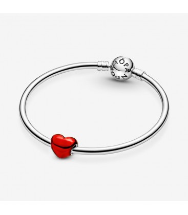 Charm Pandora Corazón Rojo Metálico