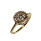 14 kts rose gold ring with diamonds