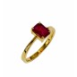 SORTIJA ORO 18KT CON RUBI