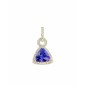 Colgante con tanzanita y diamantes blancos 