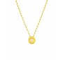18 kts yellow gold necklace with diamond