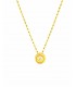 18 kts yellow gold necklace with diamond