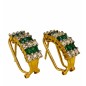 EMERALD AND DIAMOND EARRINGS