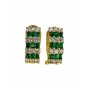 EMERALD AND DIAMOND EARRINGS