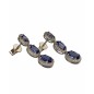 PENDIENTES DE TANZANITA Y DIAMANTE