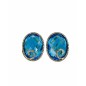 PENDIENTES DE TOPACIO AZUL Y DIAMANTES