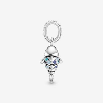 Pandora Pez Colgante con Escamas Azules