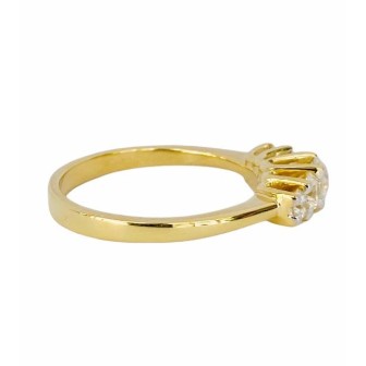 SORTIJA DE ORO AMARILLO CON DIAMANTES