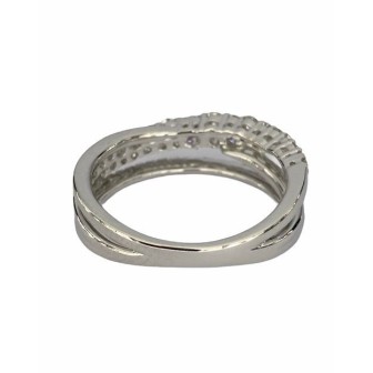 SORTIJA DE ORO BLANCO CON DIAMANTES