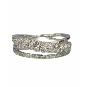SORTIJA DE ORO BLANCO CON DIAMANTES
