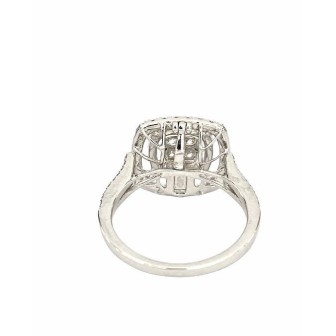 SORTIJA DE ORO BLANCO CON DIAMANTES