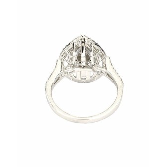 SORTIJA DE ORO BLANCO CON DIAMANTES