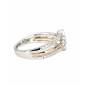 SORTIJA DE ORO BLANCO Y ROSA CON DIAMANTES