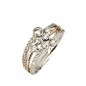SORTIJA DE ORO BLANCO Y ROSA CON DIAMANTES